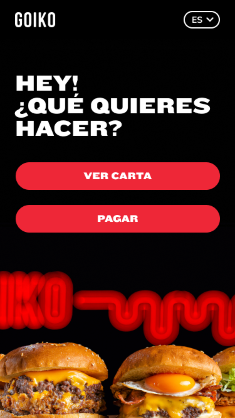 Welcome screen — mobile